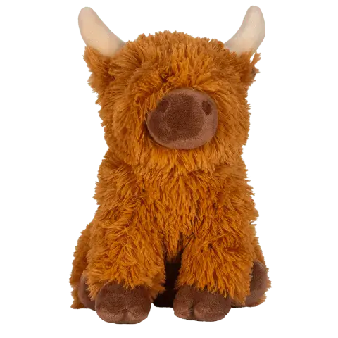 Highland Coo Plush Toy 24cm – Soft Scottish Highland Cow Cuddly Toy & Gift