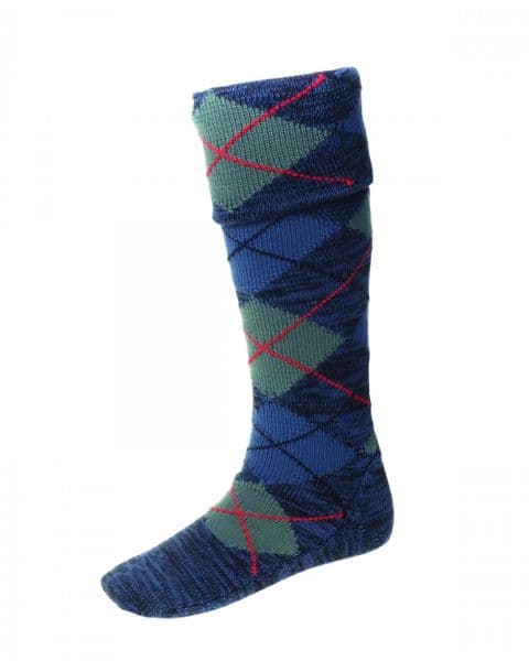 House of Cheviot Luxury Merino Wool Blend Pipe Band Kilt Hose Ancient Scott Made in Scotland