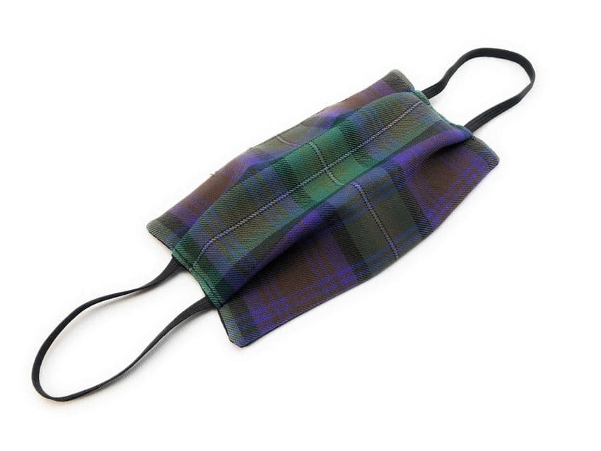 Isle of Skye Tartan Quality Face Mask Handmade in Scotland Cotton New