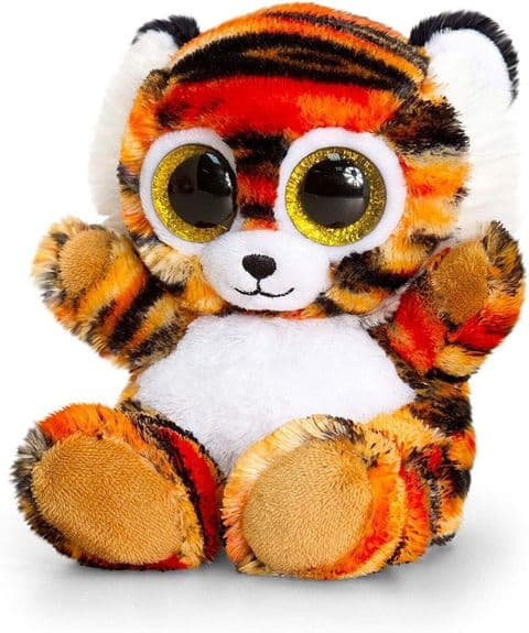 Keel Toys 15CM Animotsu Tiger Stuffed Plush Soft Toy