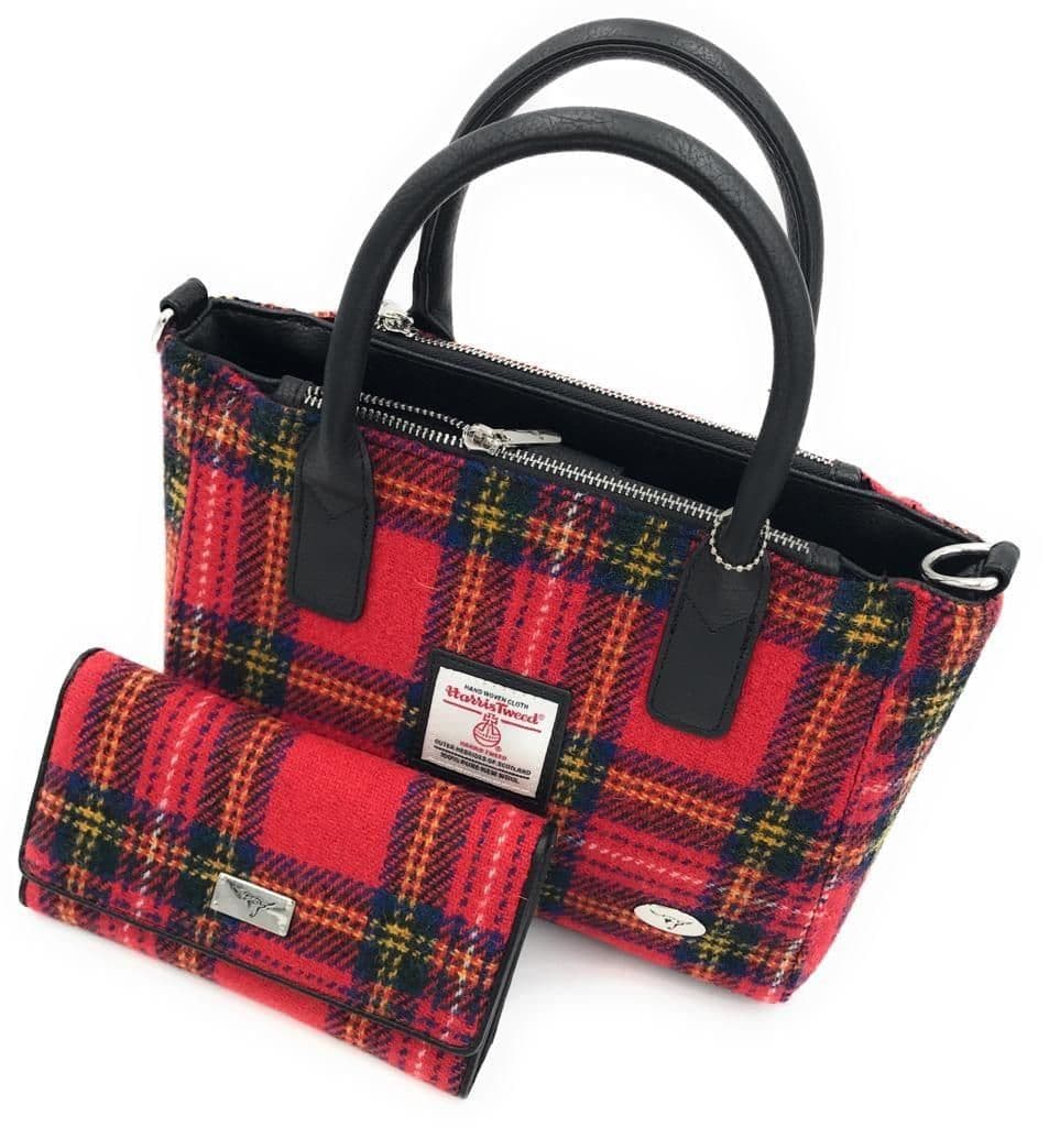 Borsa In Harris Tweed - Large Satchel - Royal Stewart – A Taste Of Scotland Tour Negozio Scozia - Foto 11