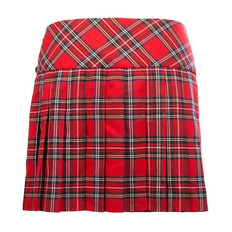Ladies Stewart Royal Tartan Kilted Skirt UK8-UK18 Polyviscose