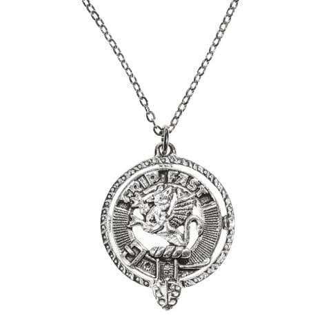 Leslie Clan Pendant | Pure Pewter Metal | Gift Presentation | 18" chain | Premium Necklace