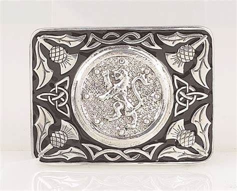 Lion Rampant Enamel Belt Buckle KB10B