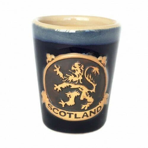 Lion Rampant Shot Cup - Blue PT3012 - Gift Set of 1 2 & 4