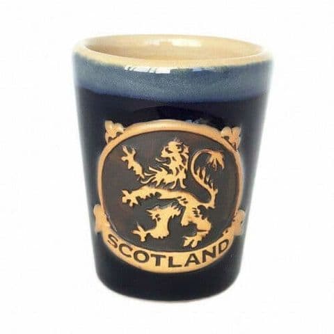 Lion Rampant Shot Cup - Blue PT3012 - Gift Set of 1,2 & 4