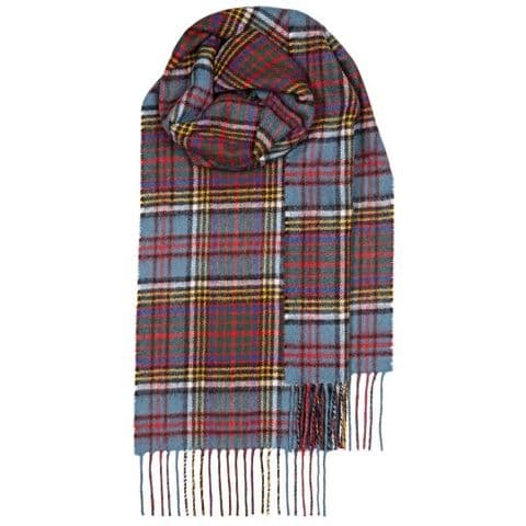 Lochcarron Bowhill Anderson Modern Tartan Lambswool Scarf