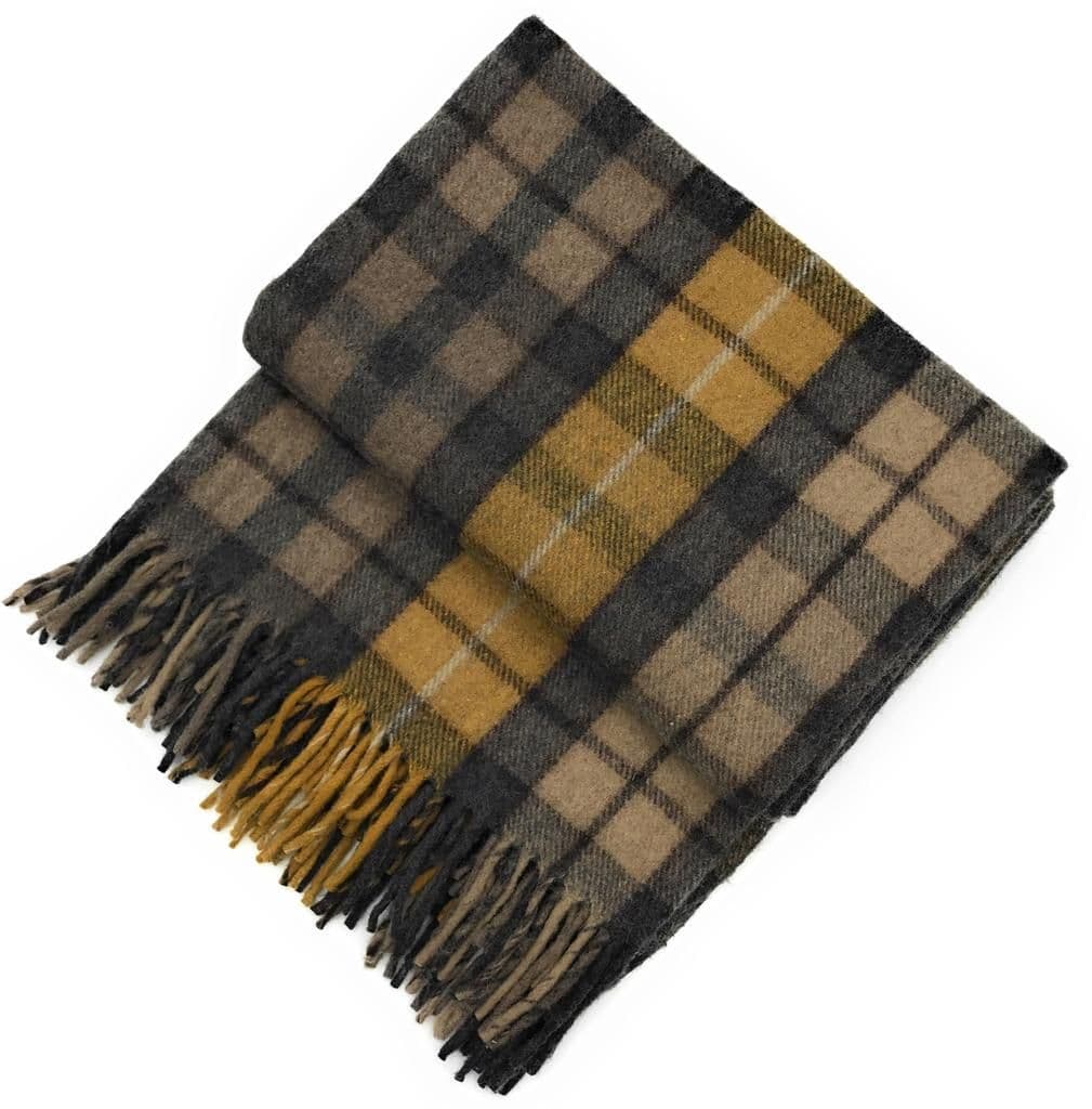 Soft Wool Tartan Blanket – 70x60 Inches – Soft, Warm & Timeless - Buchanan Ancient