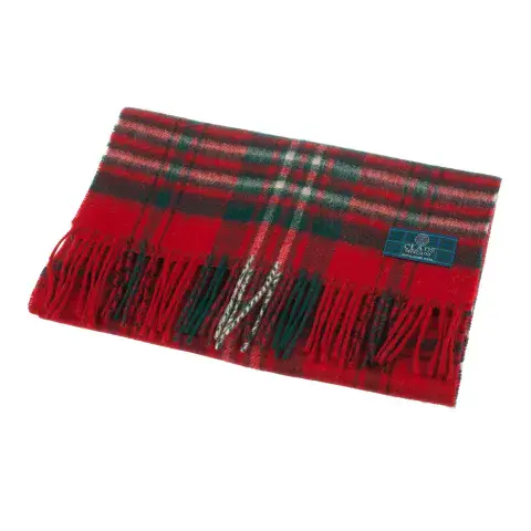 LUXURY SOFT LAMBSWOOL SCOTTISH TARTAN CLAN SCARF SCOTT RED