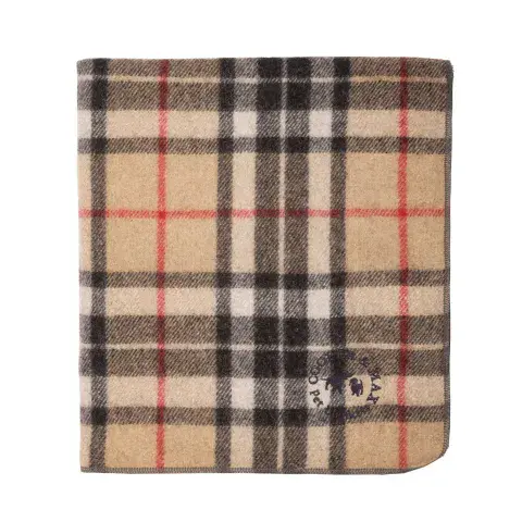 LUXURY THOMSON CAMEL TARTAN PET BLANKET