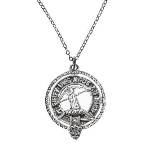 MacInnes Clan Pendant | Pure Pewter Metal | Gift Presentation | 18" chain | Premium Elegant Necklace