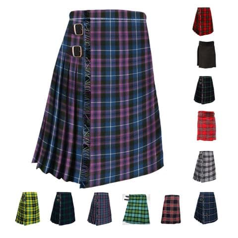 Men's Premium Scottish Stag Party Kilt - 5 Yard - 16oz - Pride of Scotland - Waist UK30-46 Available