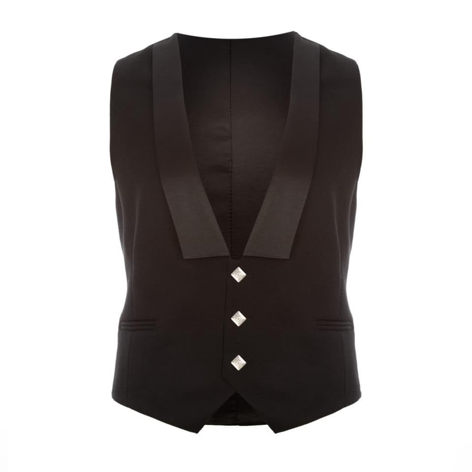 The Wild Card Prince Waistcoat - Black