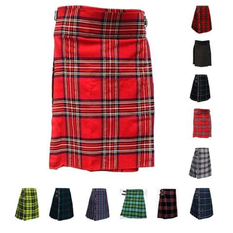 Men's Value Scottish Stag Party Kilt - 5 Yard - Royal Stewart Tartan - Waist UK30-46 Available