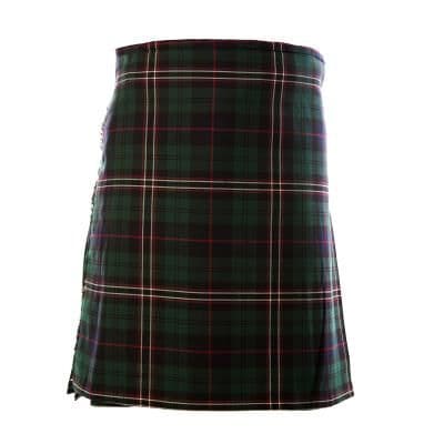 Mens 8 Yard Deluxe Tartan Kilt | Scottish National | Poly-Viscose | Adjustable leather Straps