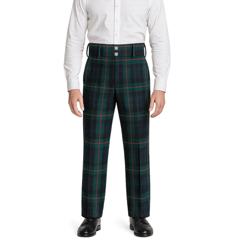 Mens Scottish Traditional Gunn Tartan Luxury Trews