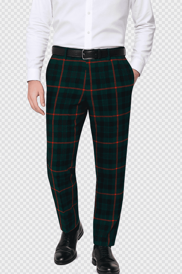 Mens Tailored fit trousers - Scottish  Gunn Tartan - Chinos Golf Trouser - wedding Gift