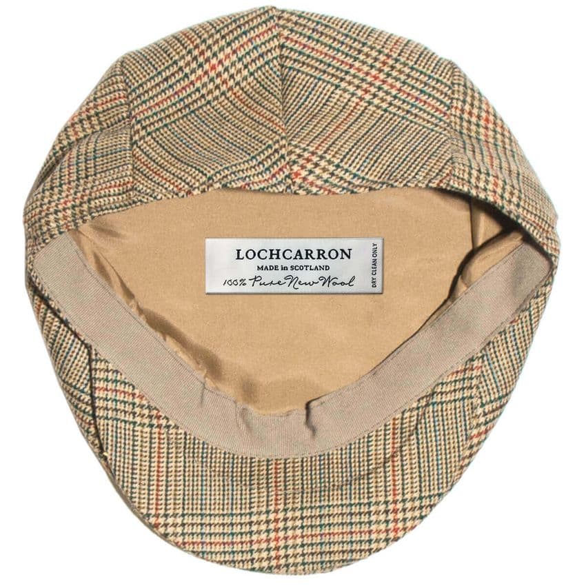 Minto Estate Check Barnton Flat Cap - Lightweight 100 Wool  display picture 3