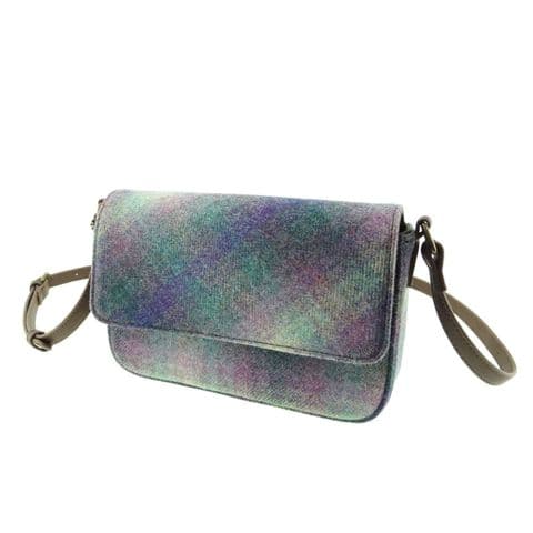 Moon Tweed Ladies Mini Bag in Heather | Scottish Tartan Crossbody | Women's Gift | LB7010-MC02