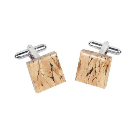 Natural Square Cufflinks HC11N