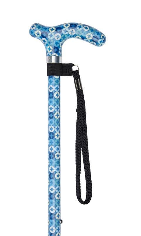Pattern Petite Handle Adjustable Stick | 2 Patterns | Lightweight, Height Adjustable Walking Stick