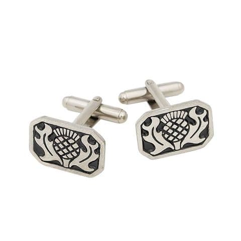 Rectangle Thistle Cufflinks KCL1