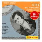 Robert Burns paper Tartan Napkins (Pack of 40)