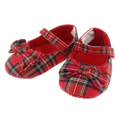 Royal Stewart Tartan Baby Shoe - Soft, 0-24 Months Boys & Girls - Bootee Gift