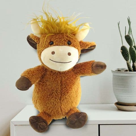 Scottish Heritage Super Soft Highland Cow - 29cm Toy Gift for kids | Scottish Tradition in a Toy