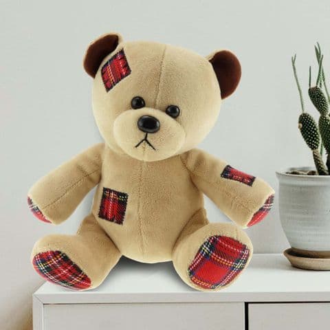 Scottish Heritage Super Soft Patch Bear - 18cm Toy Gift for kids | Scottish Tradition in a Toy