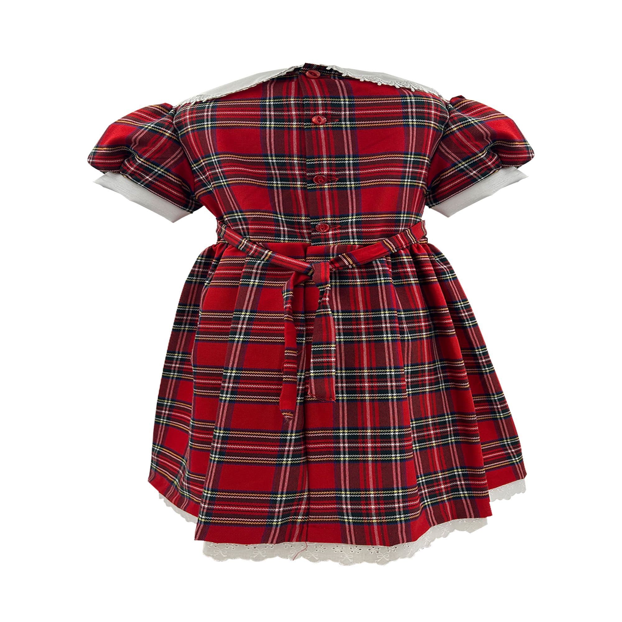 scottish little girls tartan dress