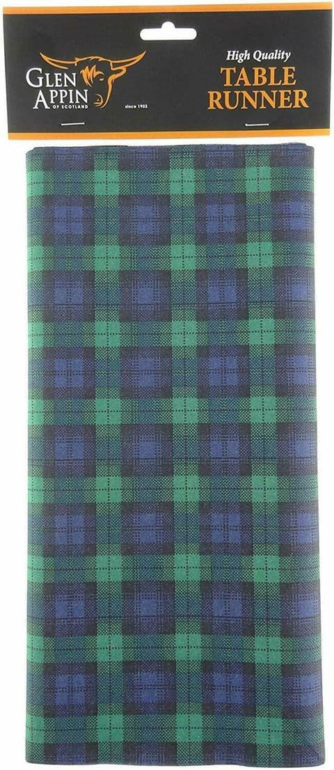 Scottish Tartan Table Runner Black Watch