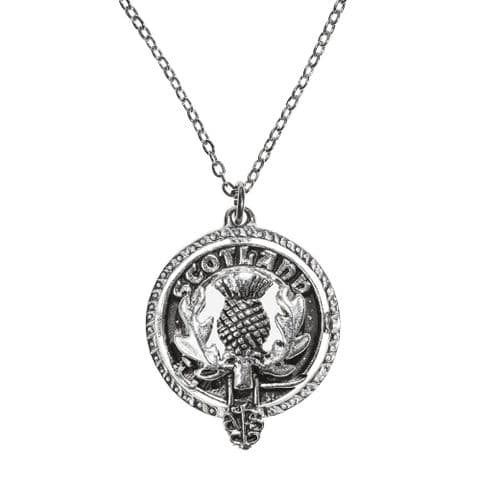 Scottish Thistle Pendant | Pure Pewter Metal | Gift Presentation | 18" chain | Premium Necklace