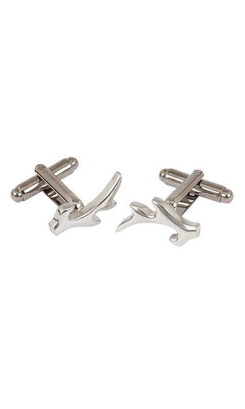 Scottish Traditional Deer Antler Luxury Polished Pewter Cufflinks Made in Scotland KCL47P
