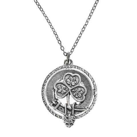 Shamrock Pendant | Pure Pewter Metal | Gift Presentation | 18" chain | Premium Elegant Necklace