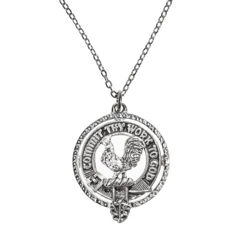 Sinclair Clan Pendant | Pure Pewter Metal | Gift Presentation | 18" chain | Premium Elegant Necklace