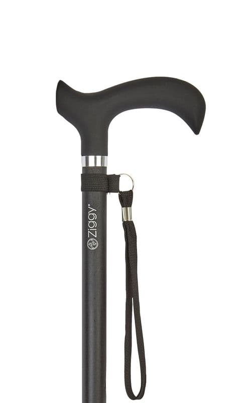 Soft Touch Handle Adjustable Walking Stick - 5 Colours, Height Adjustable, Lightweight, Strong