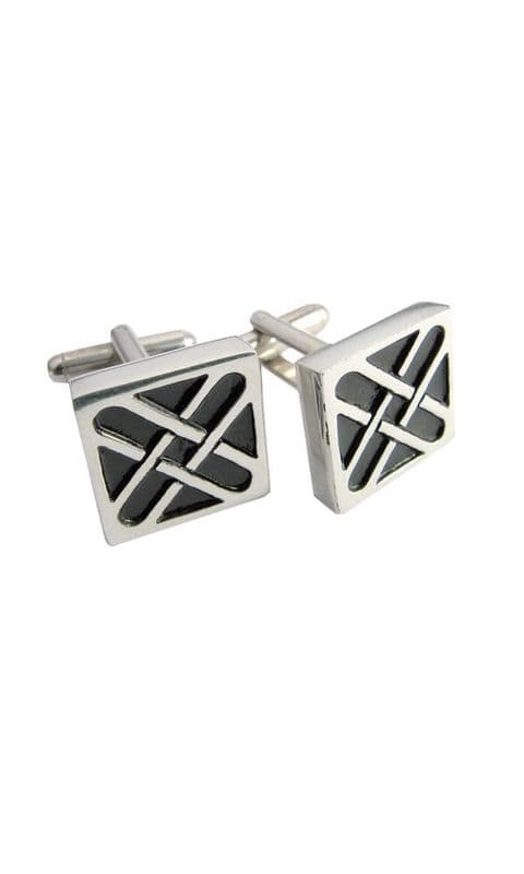 Square Saltire Cufflinks KCL8P