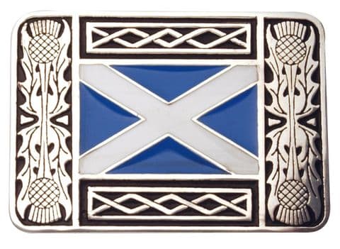 St. Andrews Saltire Enamel Belt Buckle KB2