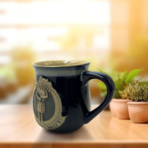 Stoneware Mug with Piper Blue PT1003 - Gift Set of 1,2 & 4