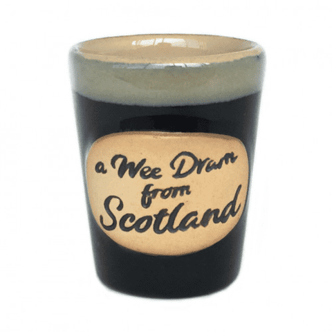 Stoneware Wee Dram Shot Cup - Black PT3011 - Gift Set of 1,2 & 4
