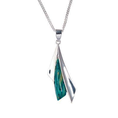 Sycamore Silver Plated Heathergem Pendant – Handcrafted in Scotland, Gift Box Included