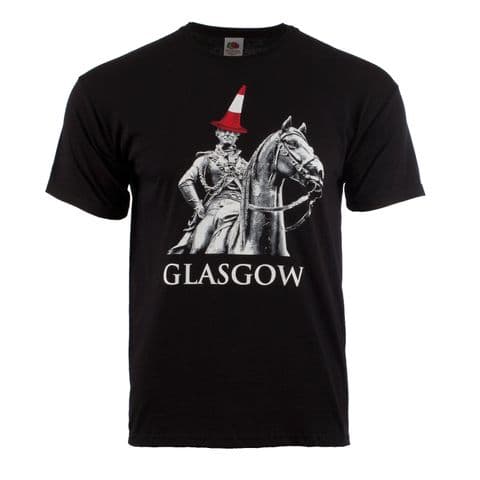 T shirt for Men, Black T shirt, Fruit of the Loom, Cone design T shirt