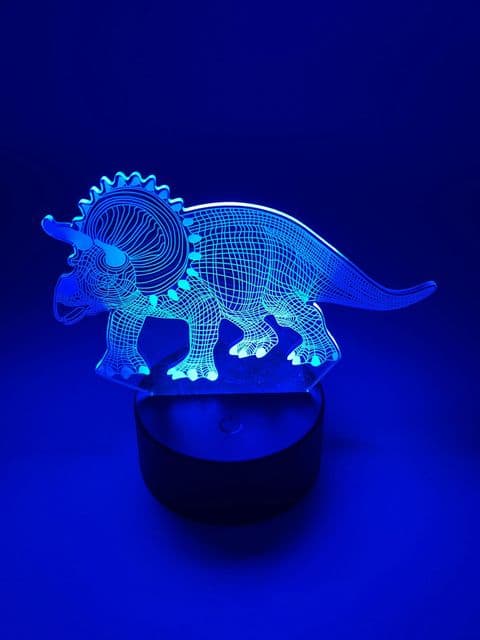 Table Lamp | Dinosaur | Kids & Adults | 7 Colour Change | Touch Control | Night Light |