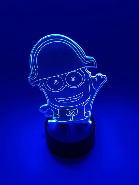 Table Lamp | Minion | Kids & Adults | 7 Colour Change | Touch Control | Night Light |