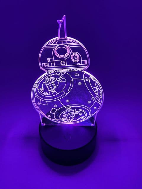 Table Lamp | Star Wars | Kids & Adults | 7 Colour Change | Touch Control | Night Light |