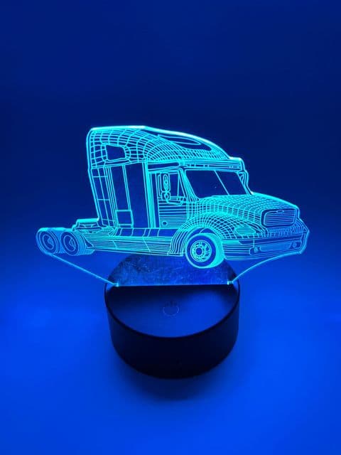 Table Lamp | Truck | Kids & Adults | 7 Colour Change | Touch Control | Night Light |