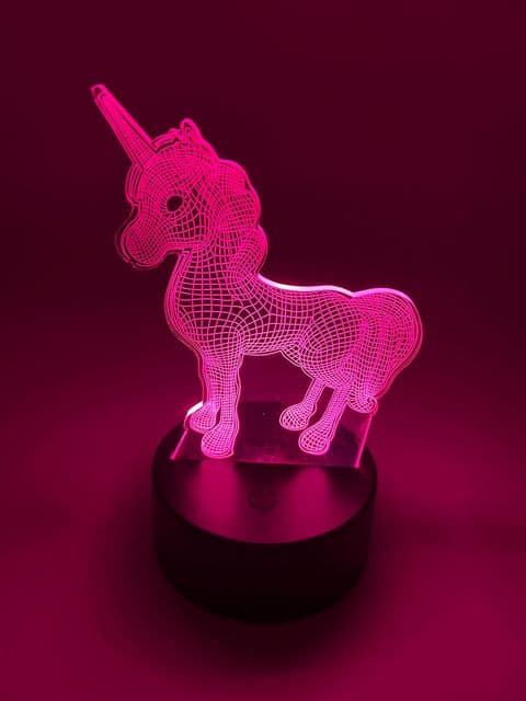 Table Lamp | Unicorn | Adults & Kids | 7 Colour Change | Touch Control | Night Light |