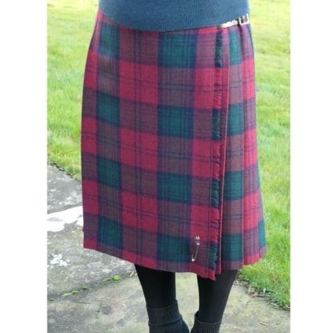 Tartan Ladies Long Kilt In Classic Lindsay