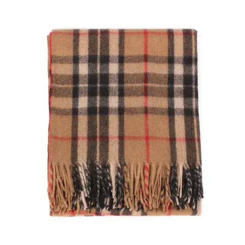 THOMSON CAMEL TARTAN BEAUTIFUL KNEE BLANKET